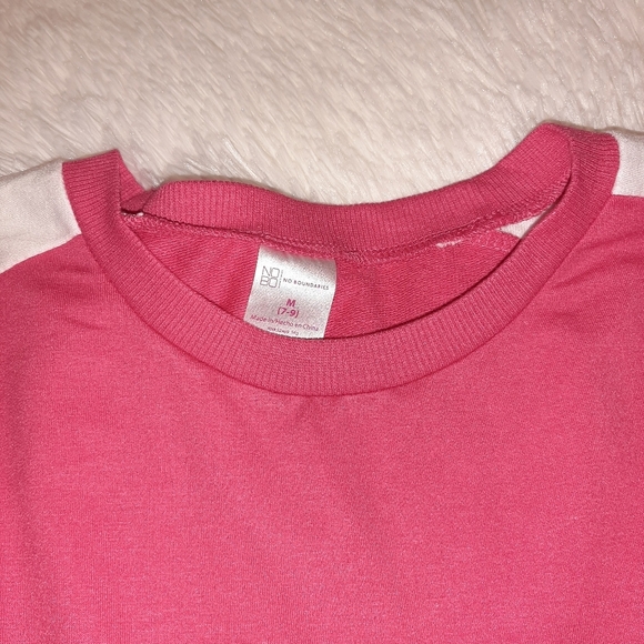 Pink white and gray drawstring sweater - Picture 4 of 4